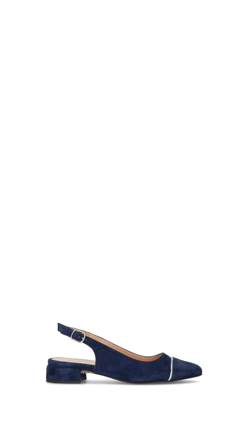 CINZIA VALLE Slingback donna blu in suede