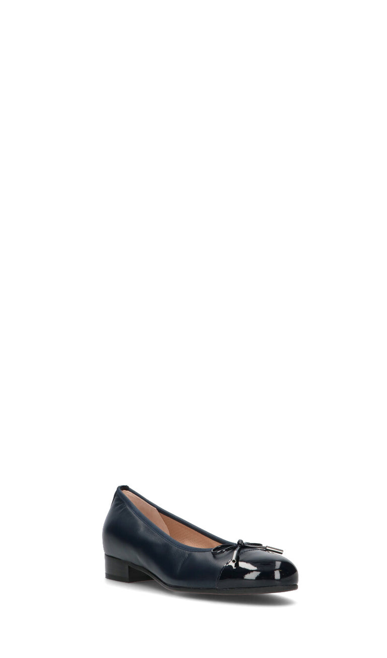 CINZIA VALLE Ballerina donna blu in pelle