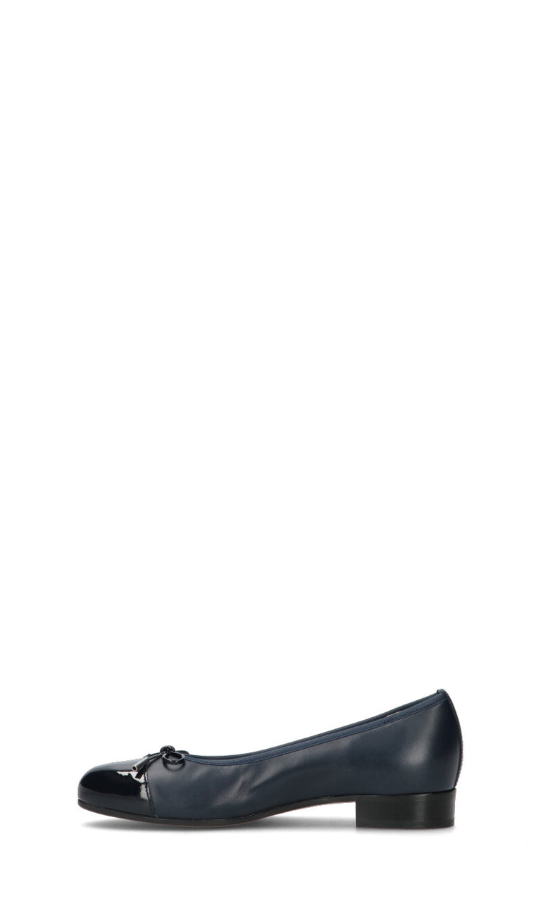 CINZIA VALLE Ballerina donna blu in pelle