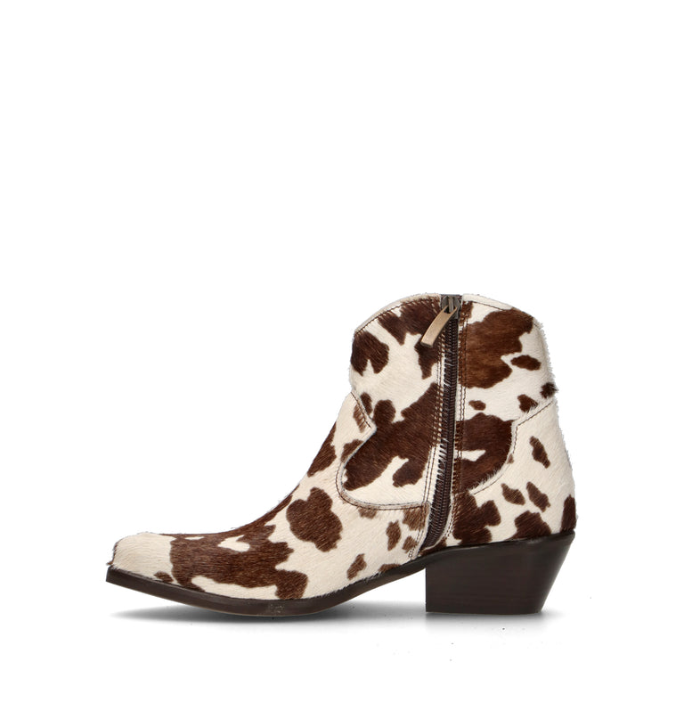 DOROTHYD Tronchetto donna bianco/marrone in cavallino