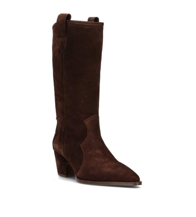 DOROTHYD Stivale donna testa di moro in suede