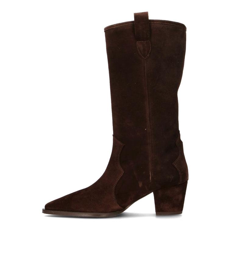 DOROTHYD Stivale donna testa di moro in suede