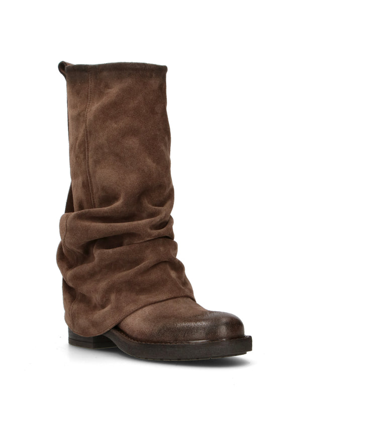 DOROTHYD Stivale donna testa di moro in suede