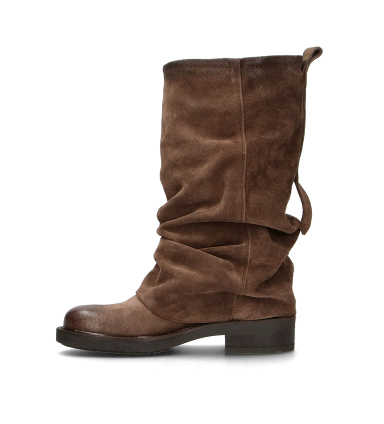 DOROTHYD Stivale donna testa di moro in suede