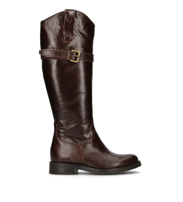 DOROTHYD Stivale donna testa di moro in pelle