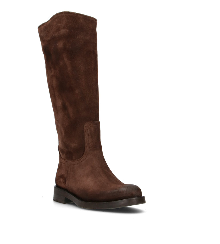 DOROTHYD Stivale donna testa di moro in suede