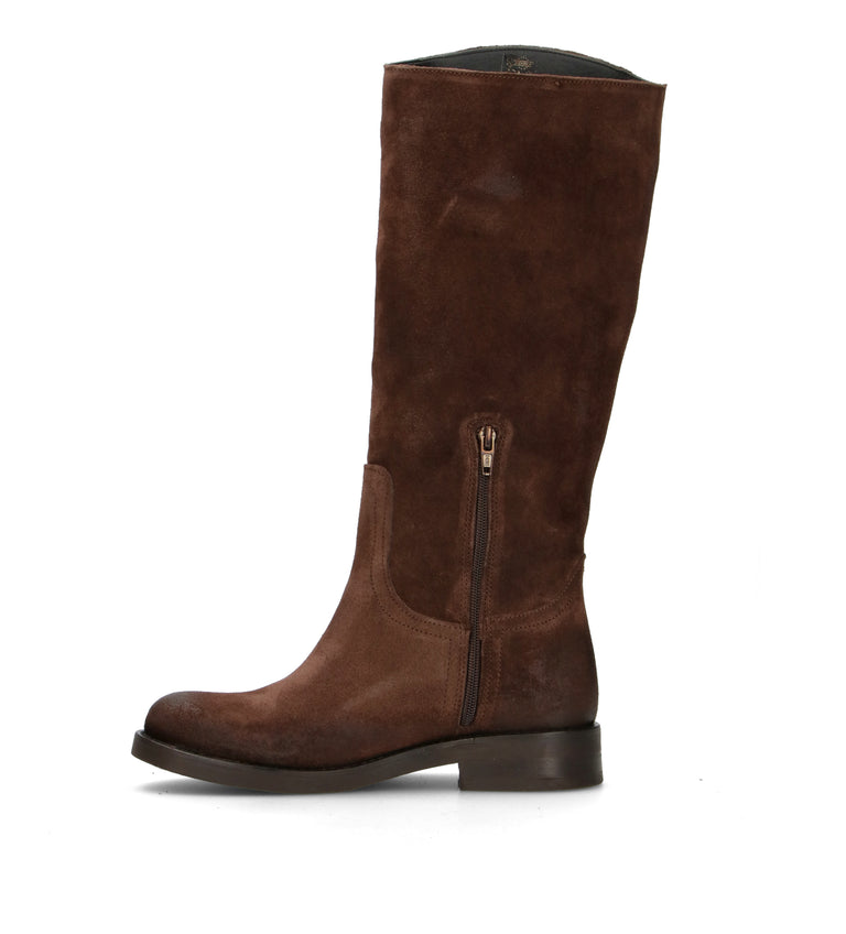 DOROTHYD Stivale donna testa di moro in suede