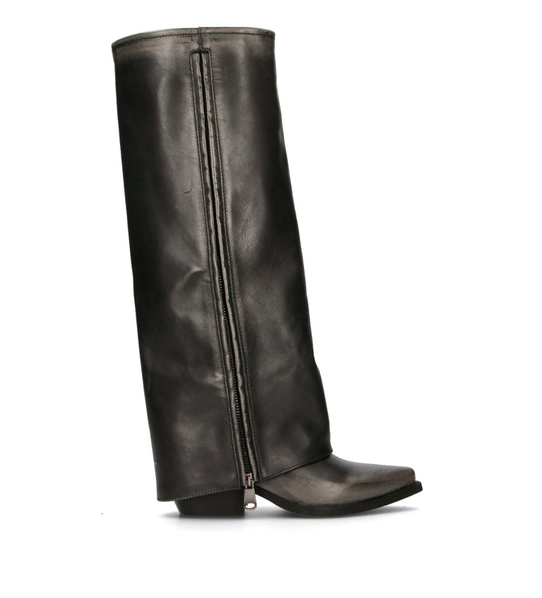 DOROTHYD Stivale donna nero in pelle