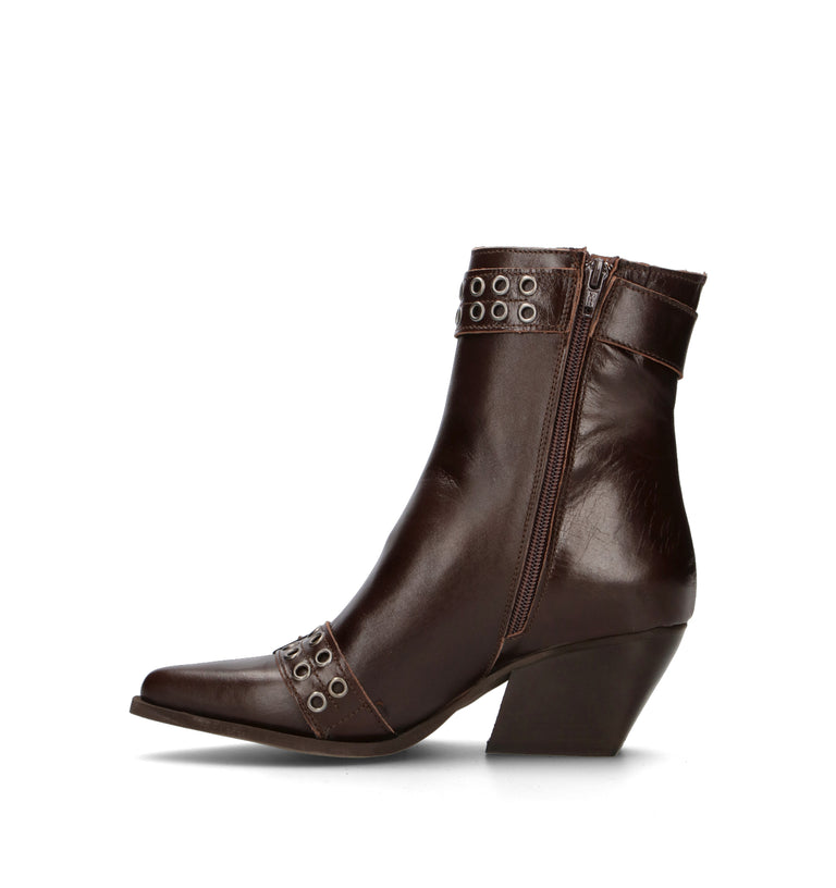 DOROTHYD Tronchetto donna testa di moro in pelle