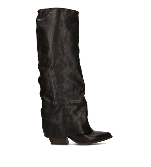 DOROTHYD Stivale donna testa di moro in pelle