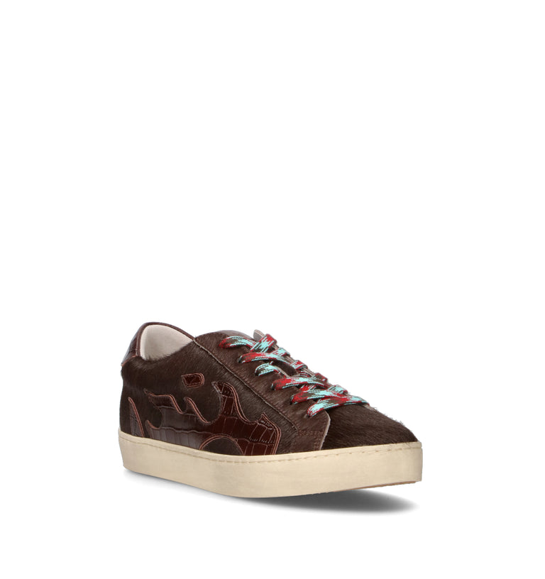 GAMIN Sneaker donna marrone in cavallino