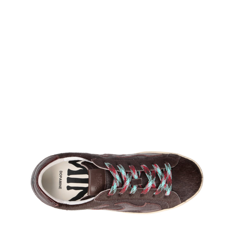 GAMIN Sneaker donna marrone in cavallino