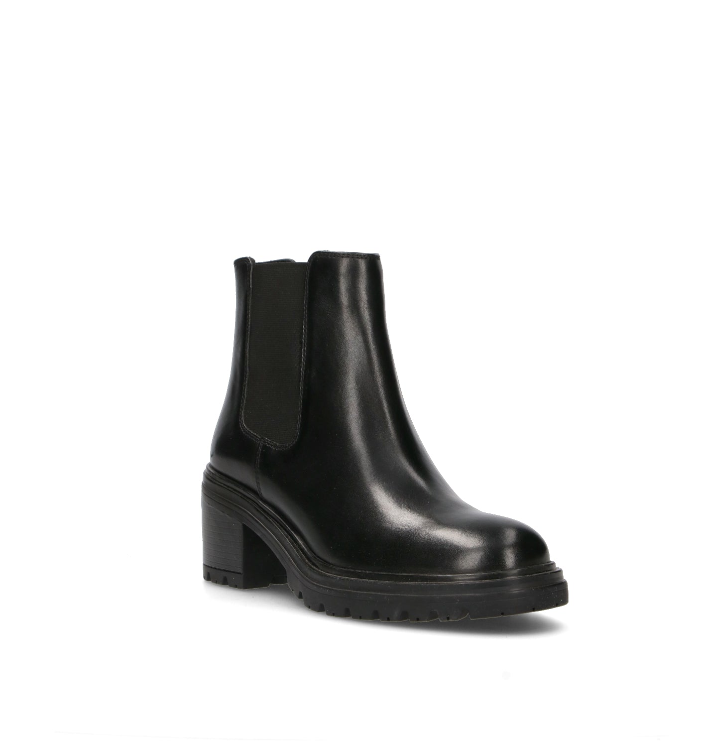 GEOX Tronchetto donna nero in pelle