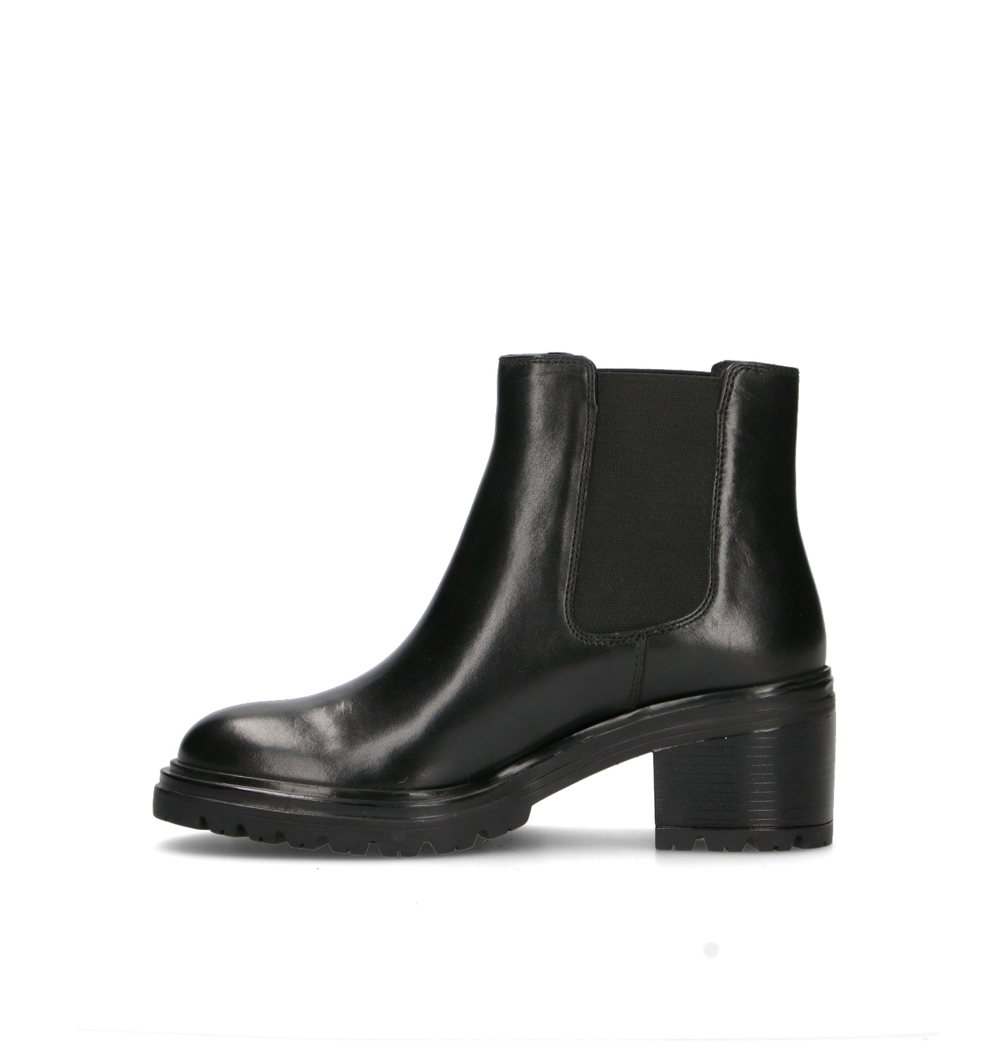 GEOX Tronchetto donna nero in pelle