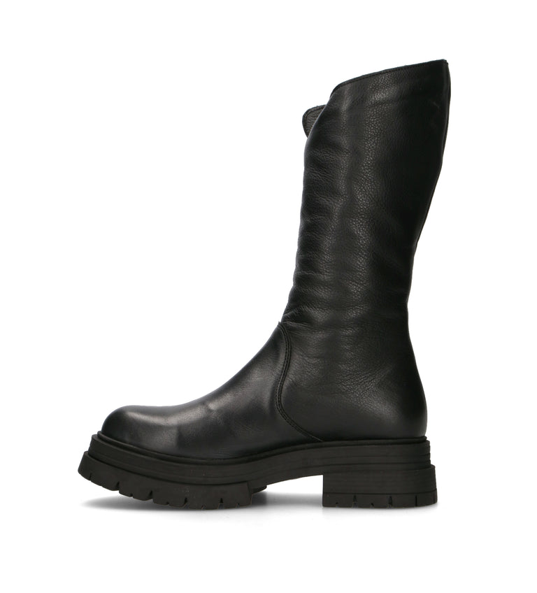 BUENO Stivale donna nero in pelle