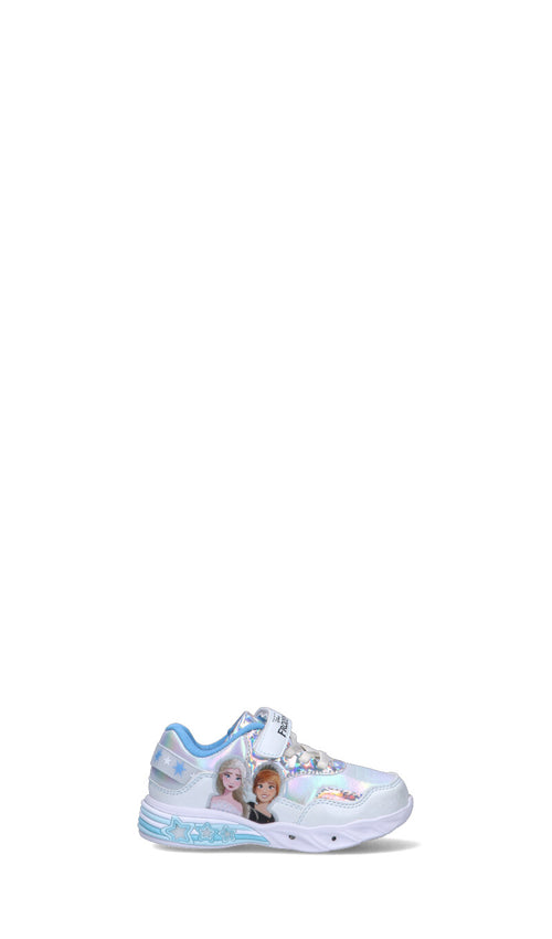 DISNEY Sneaker bimba argento e azzurra con luci