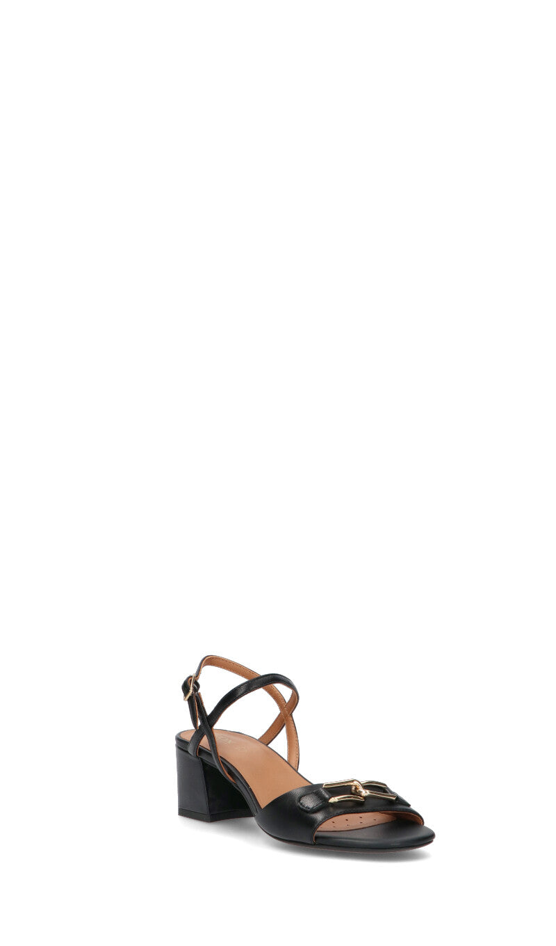 GEOX Sandalo donna nero in pelle