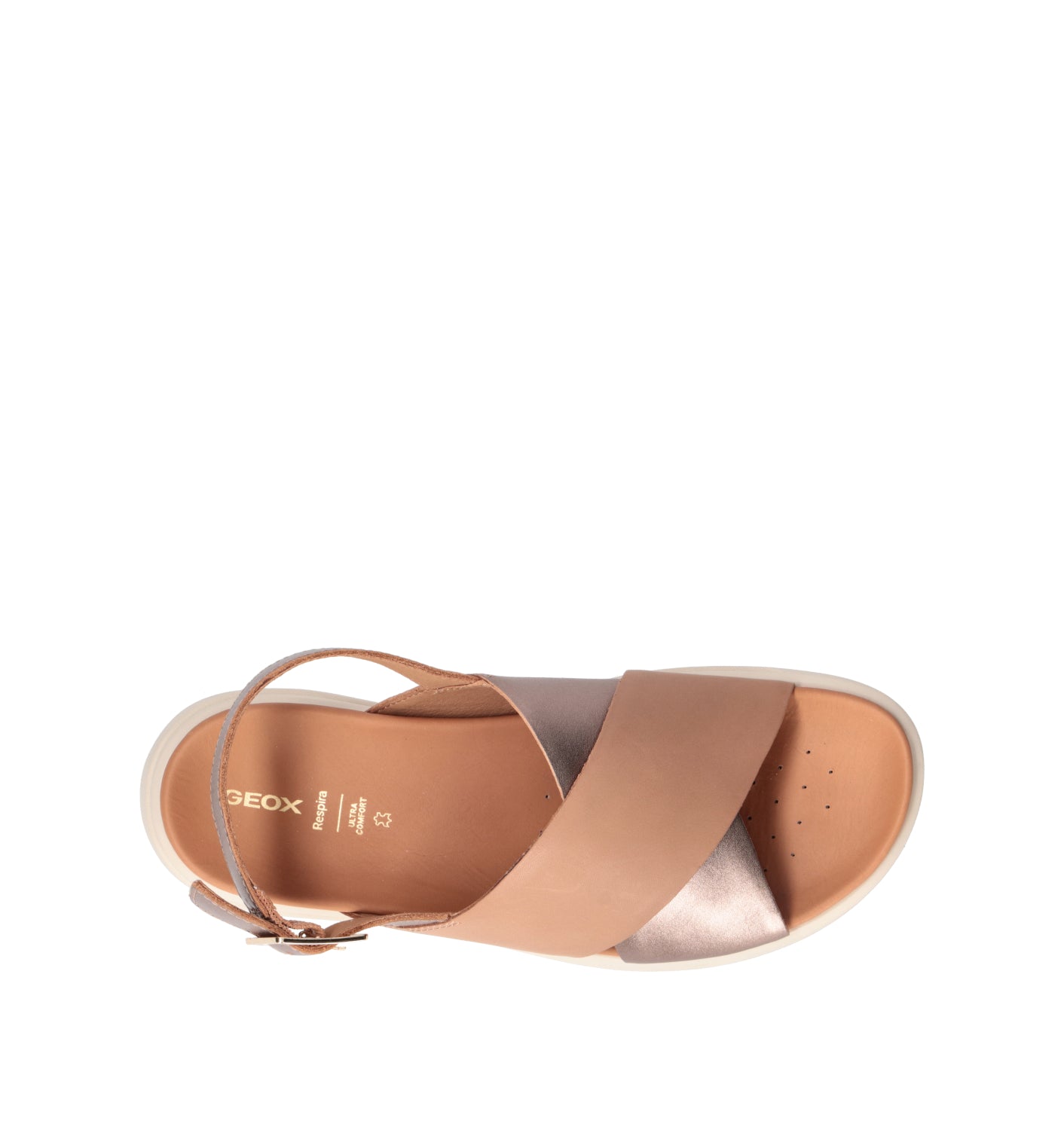 GEOX Sandalo donna beige in pelle