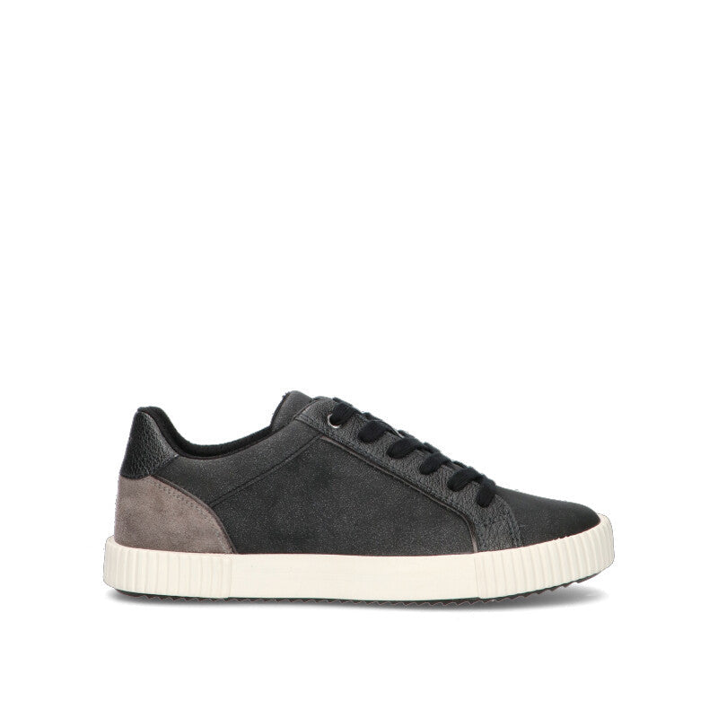 GEOX Sneaker donna nera in pelle