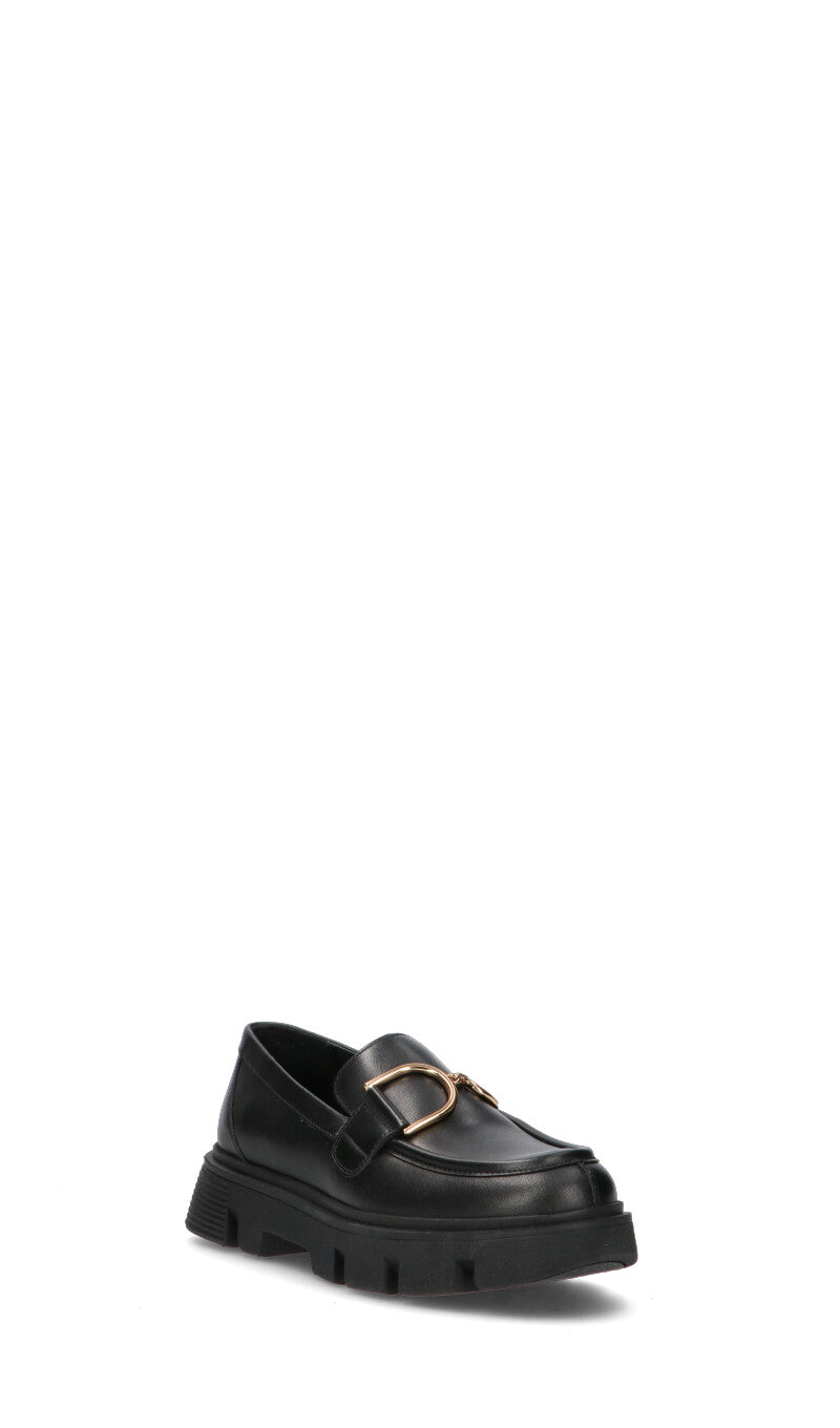 GEOX Mocassino donna nero in pelle