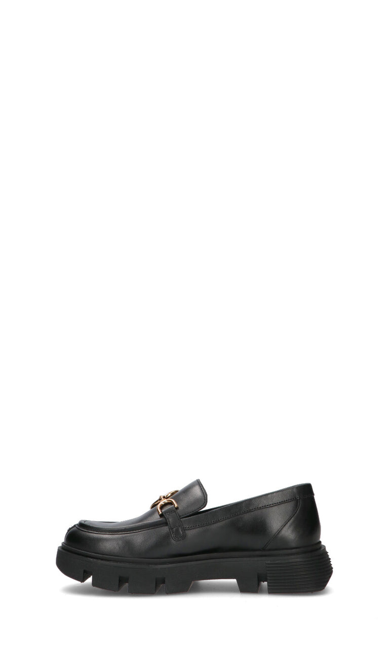 GEOX Mocassino donna nero in pelle