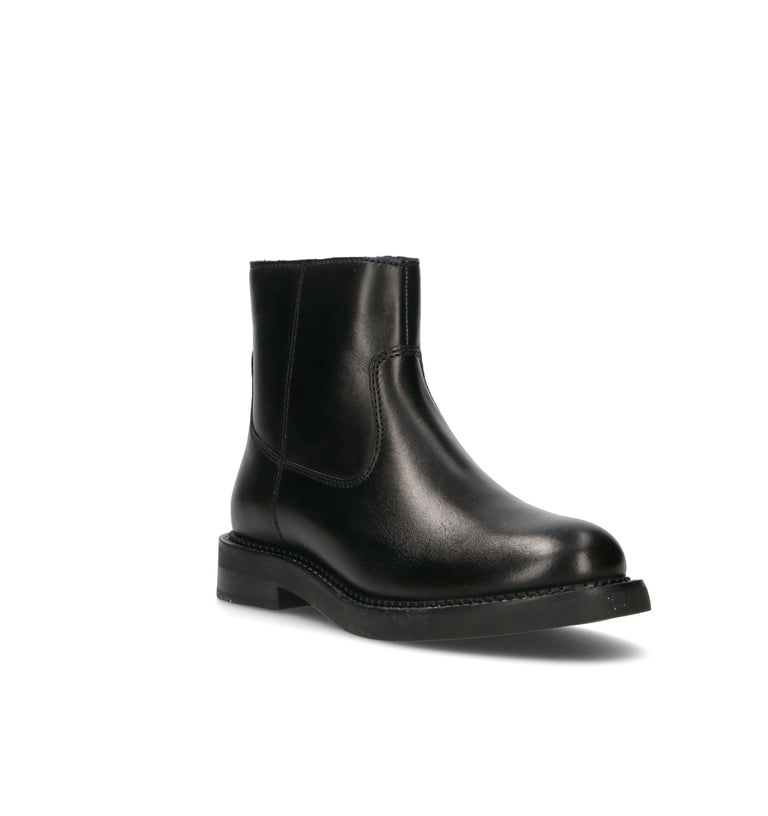 GEOX Tronchetto donna nero in pelle