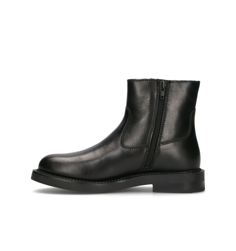 GEOX Tronchetto donna nero in pelle