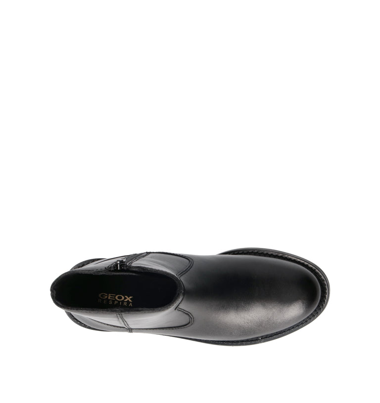 GEOX Tronchetto donna nero in pelle
