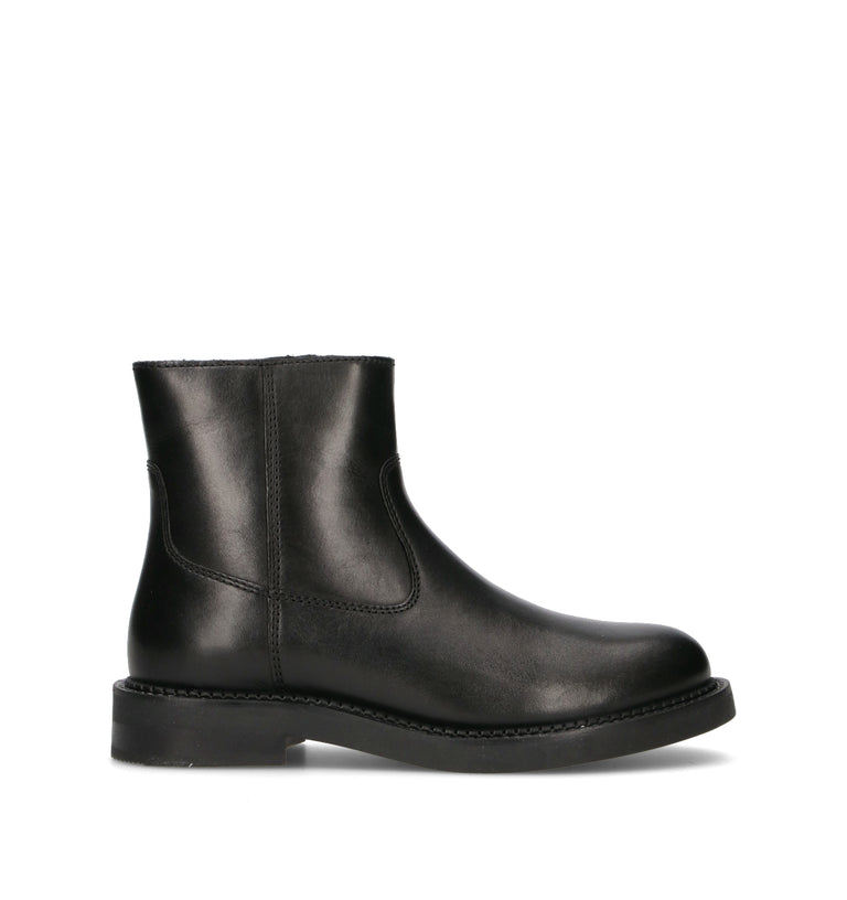GEOX Tronchetto donna nero in pelle