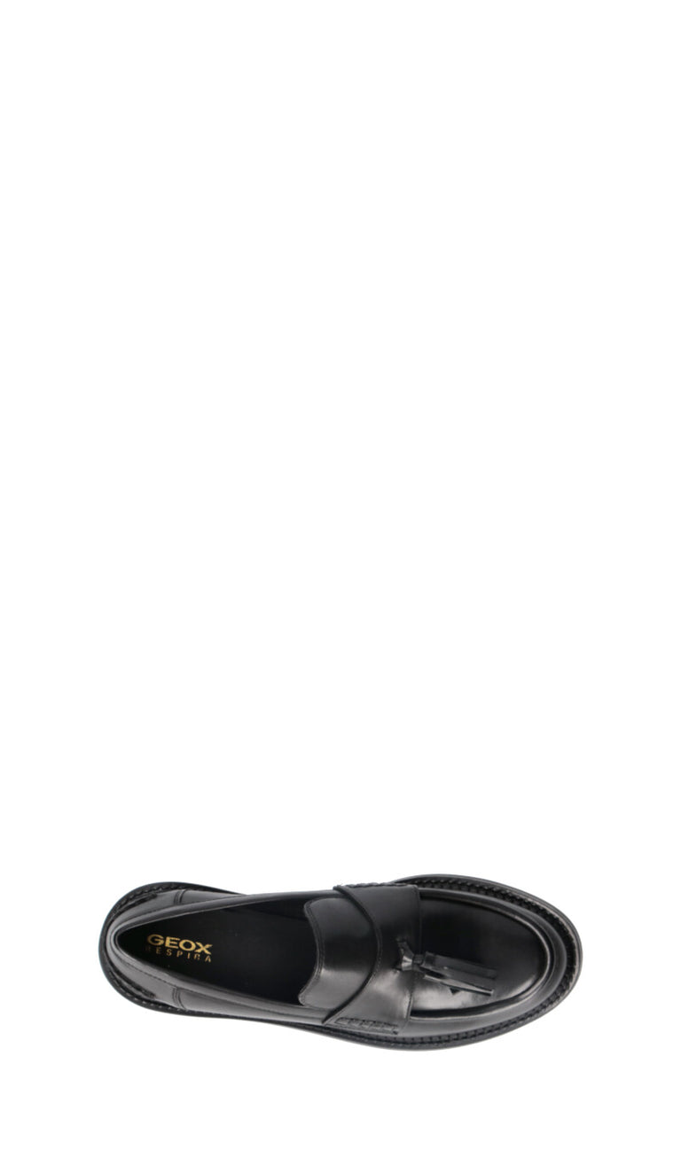 GEOX Mocassino donna nero in pelle