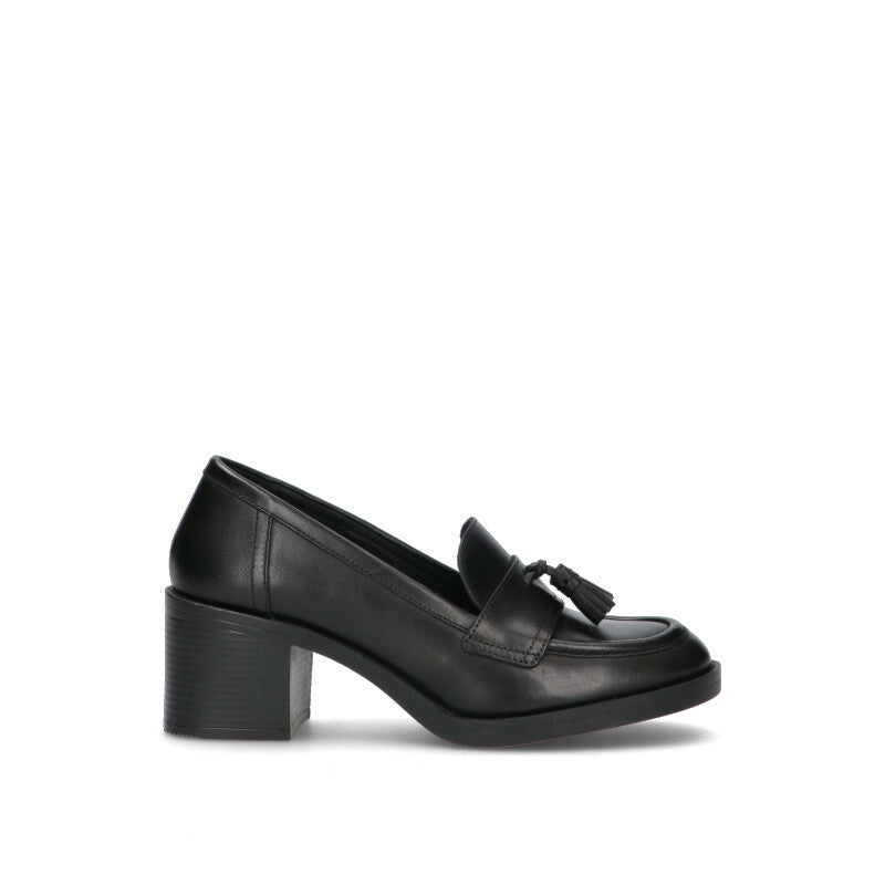 GEOX Mocassino donna nero in pelle
