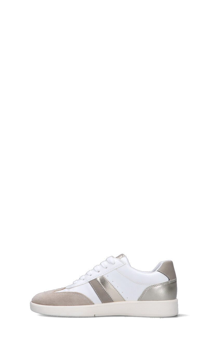 GEOX Sneaker donna bianca/taupe chiaro