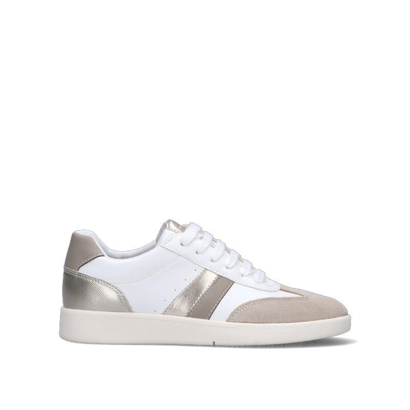 GEOX Sneaker donna bianca/taupe chiaro