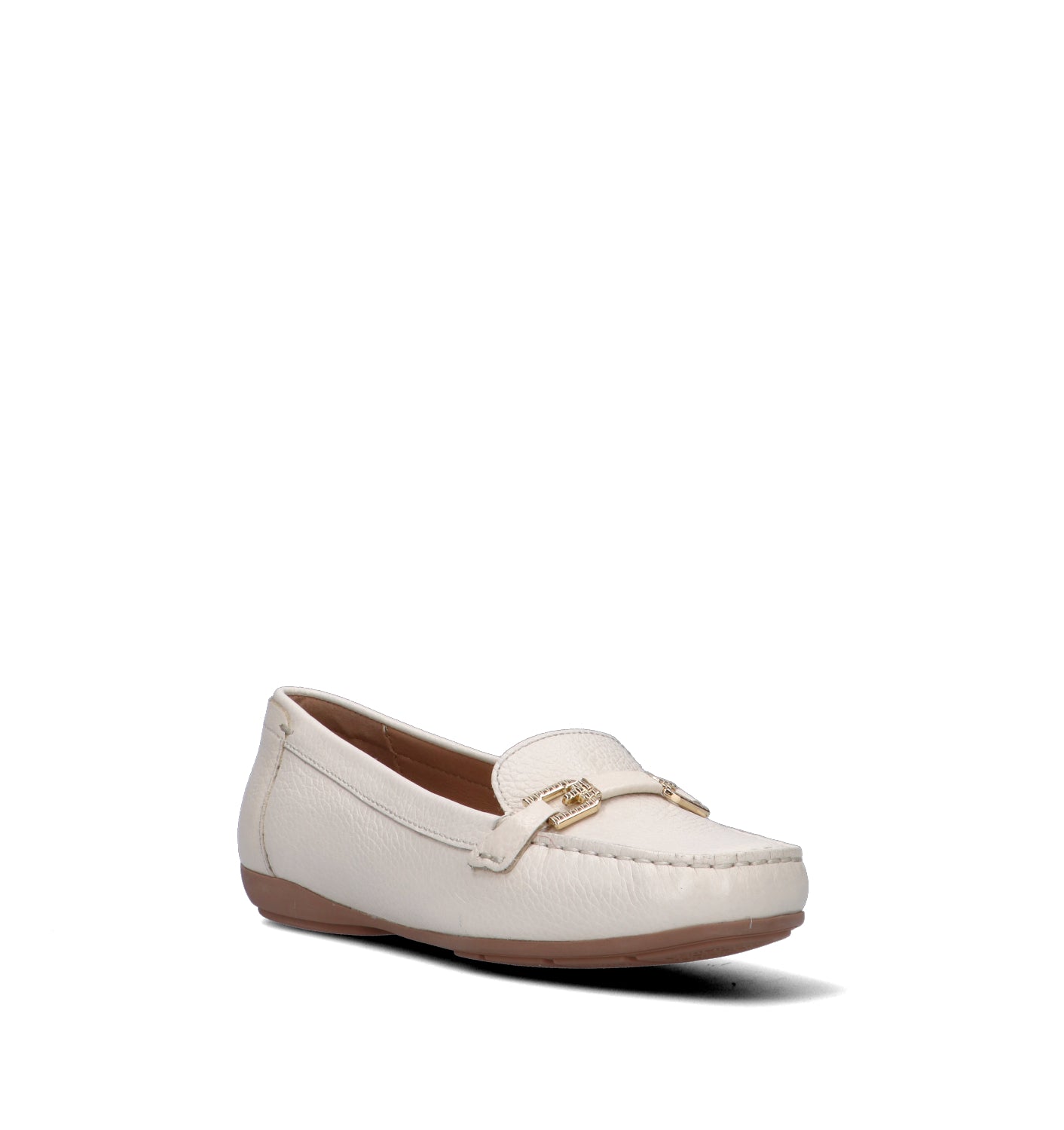 GEOX Mocassino donna bianco in pelle