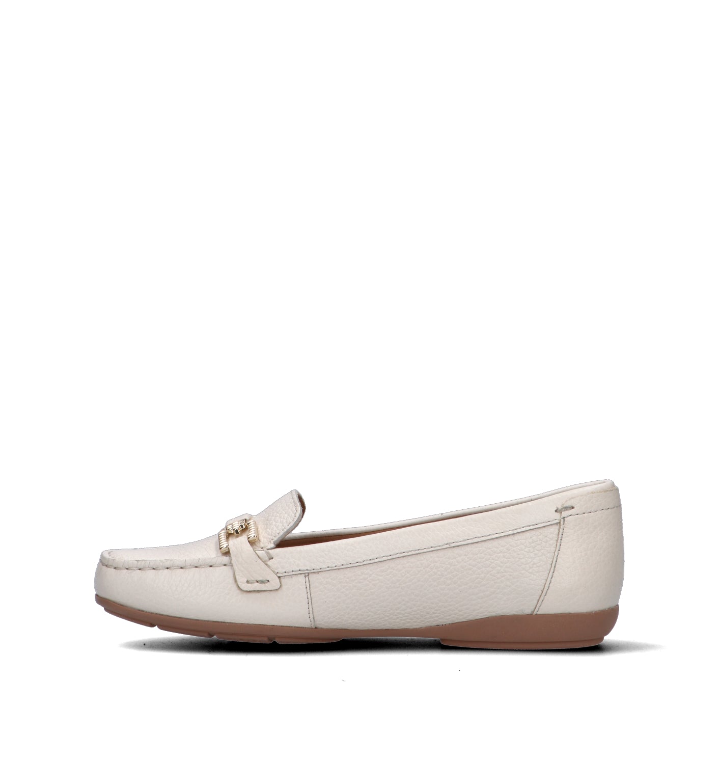 GEOX Mocassino donna bianco in pelle