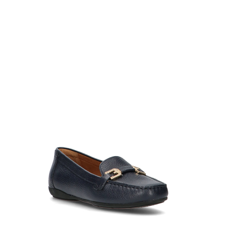 GEOX Mocassino donna blu in pelle