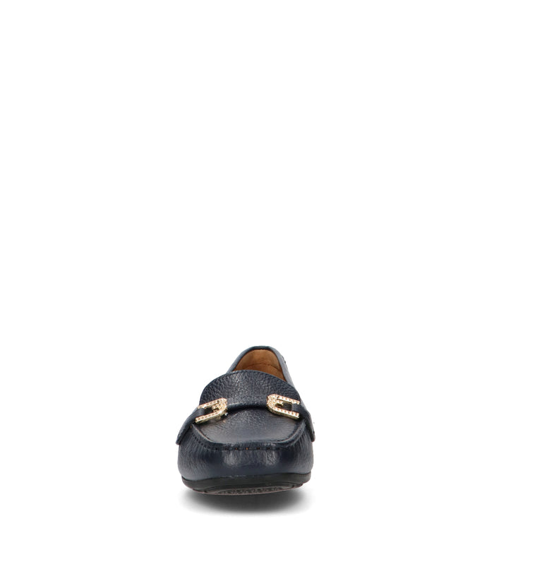 GEOX Mocassino donna blu in pelle