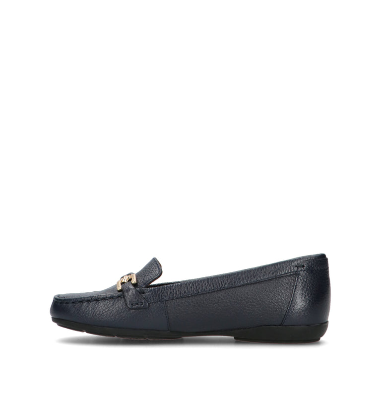 GEOX Mocassino donna blu in pelle