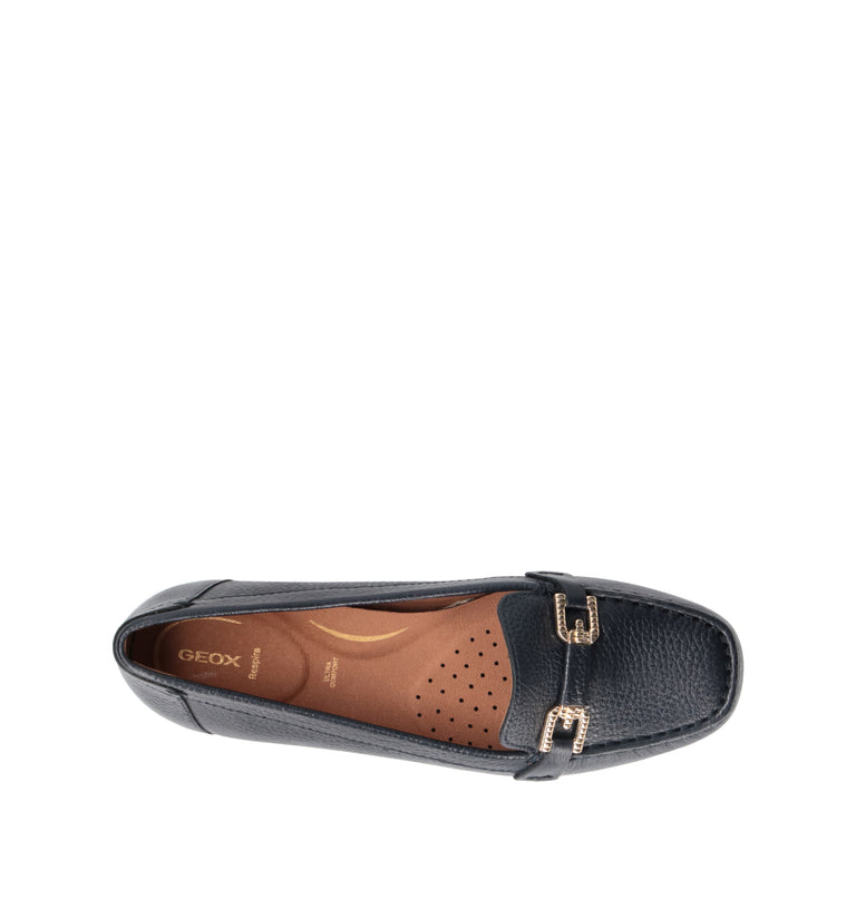 GEOX Mocassino donna blu in pelle