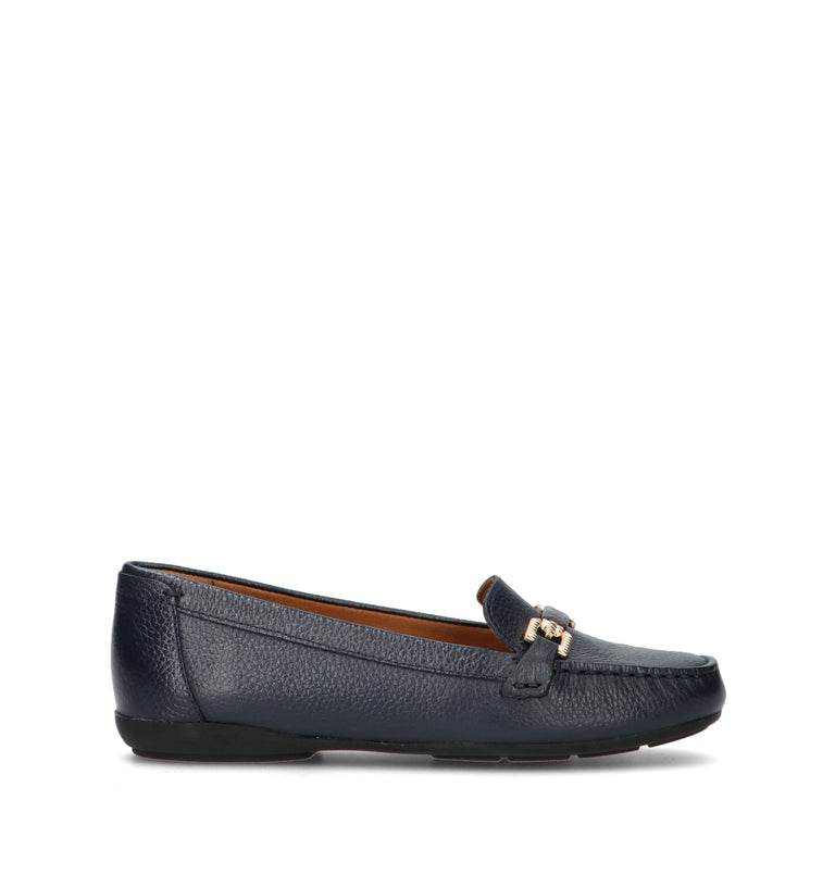 GEOX Mocassino donna blu in pelle