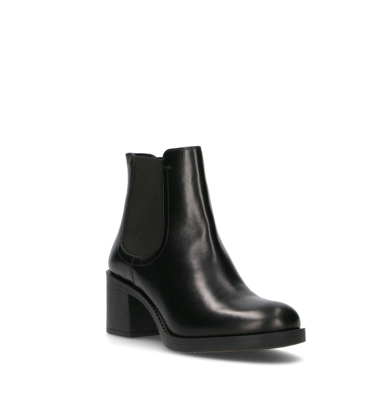 GEOX Tronchetto donna nero in pelle