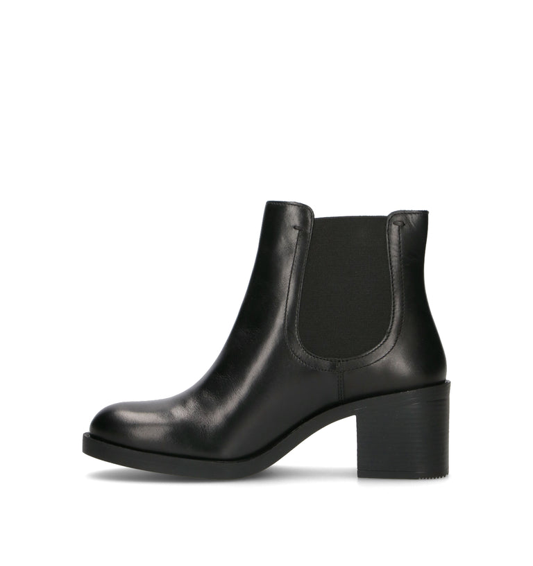 GEOX Tronchetto donna nero in pelle