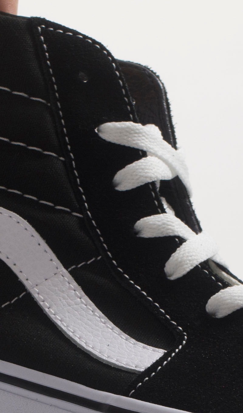 VANS Sneaker trendy uomo nera/bianca in pelle e tessuto
