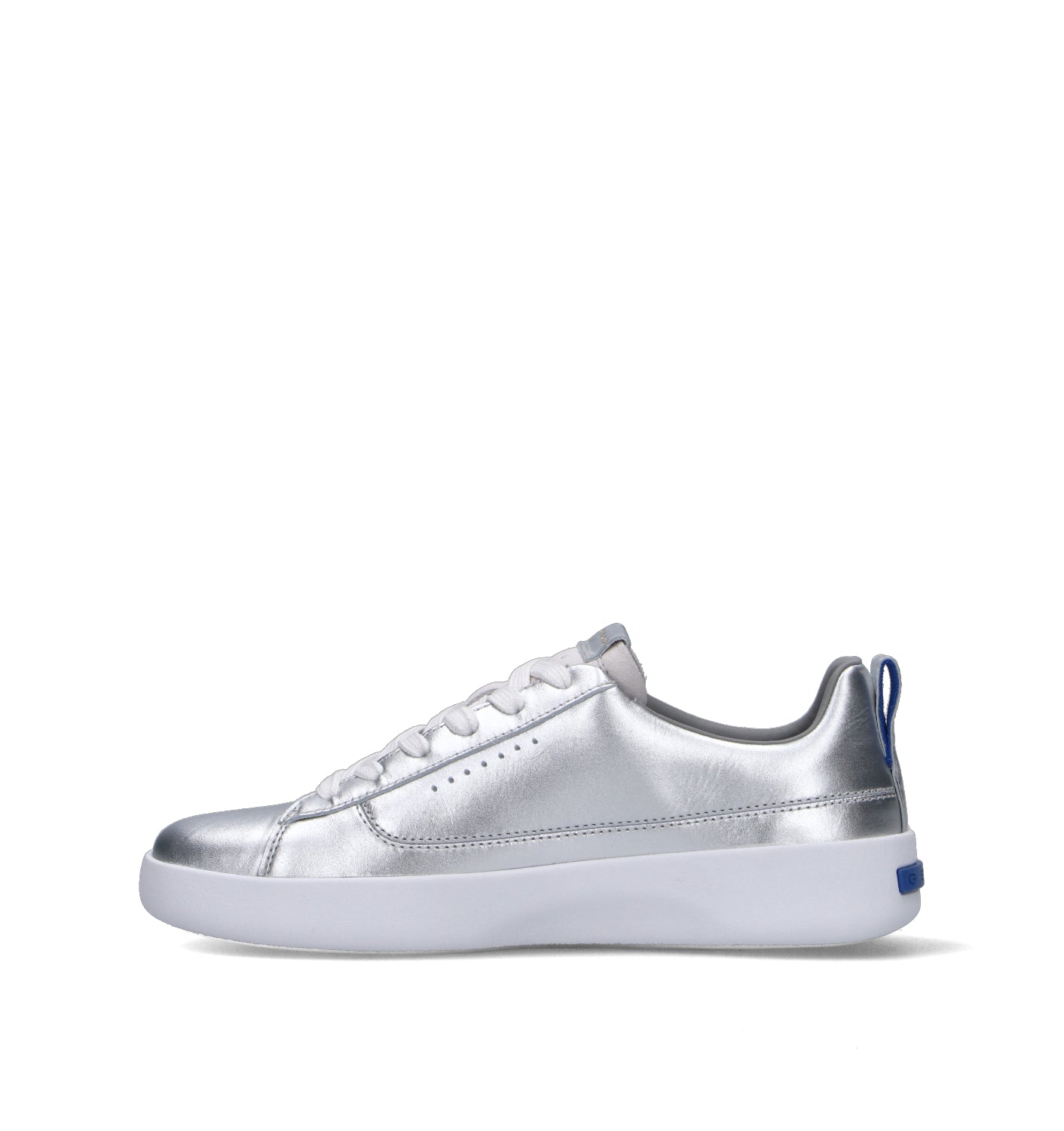 GEOX Sneaker donna argento in pelle