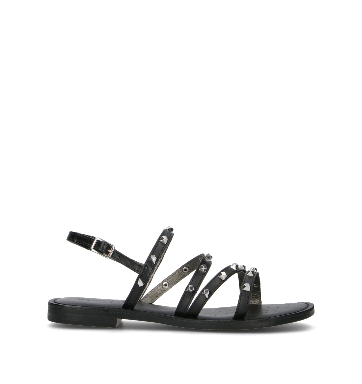 GEOX Sandalo donna nera in pelle