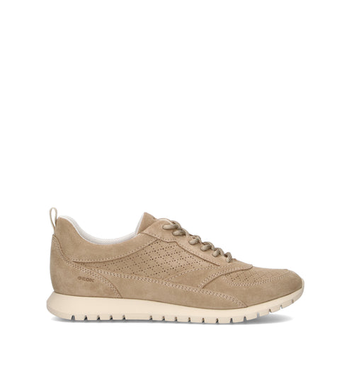 GEOX Sneaker donna beige in suede