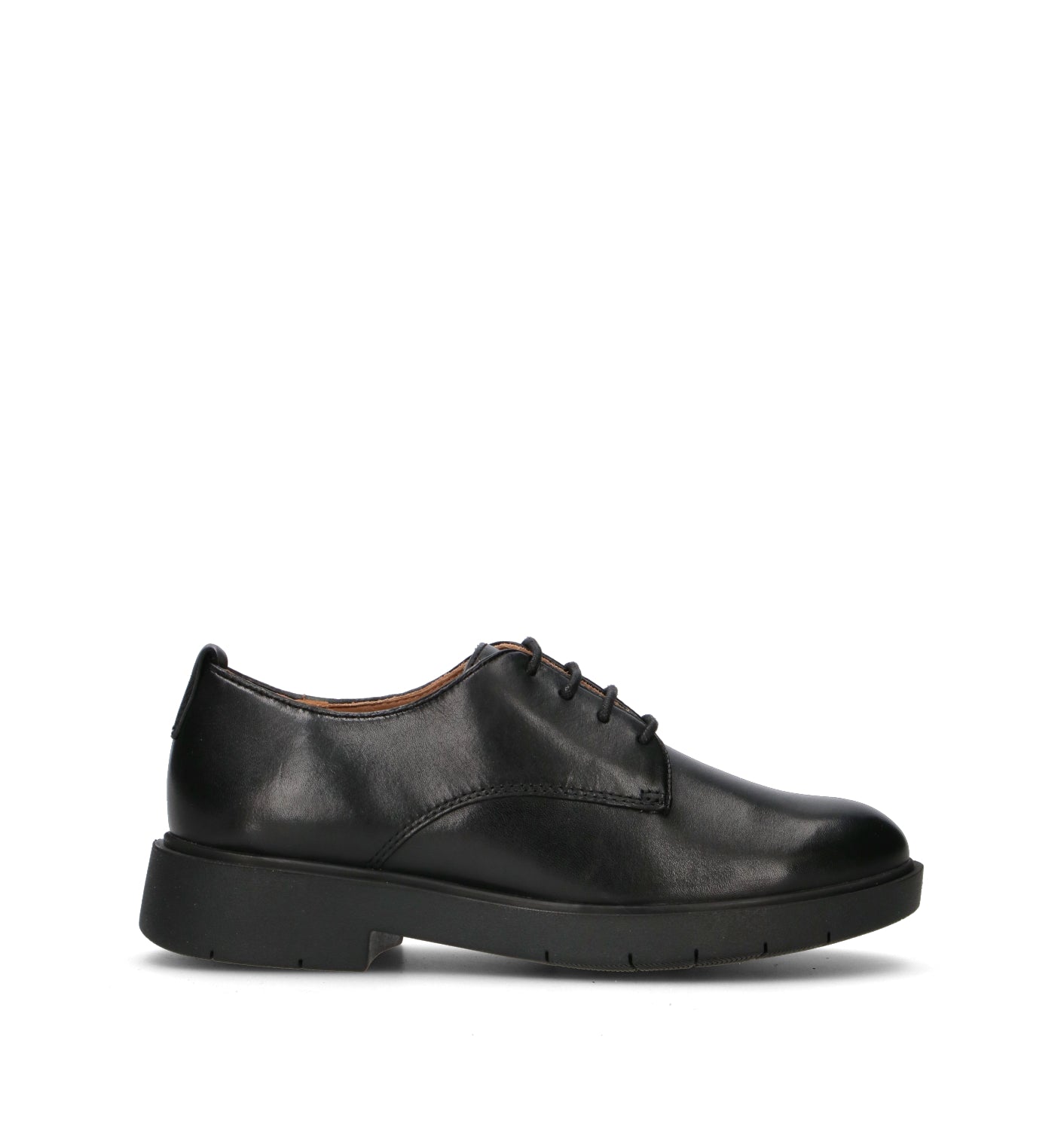 GEOX Stringata donna nera in pelle