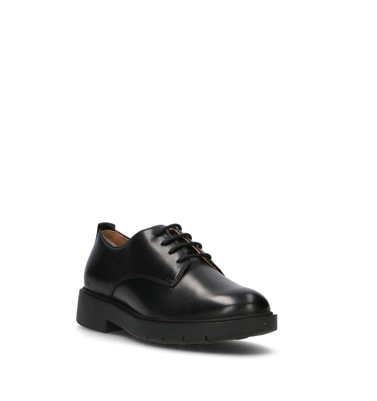 GEOX Stringata donna nera in pelle
