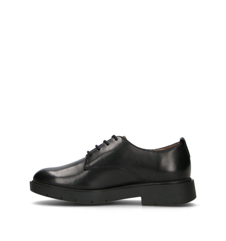 GEOX Stringata donna nera in pelle