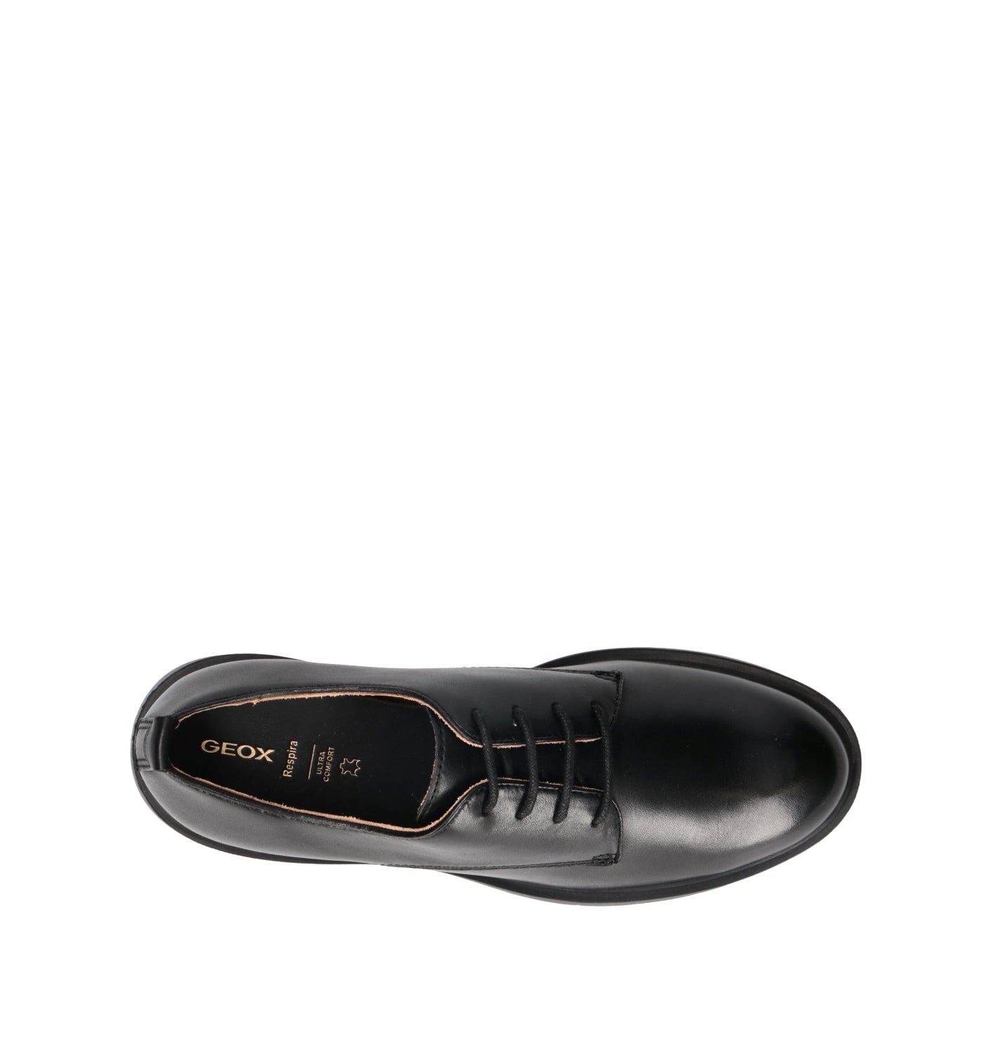 GEOX Stringata donna nera in pelle
